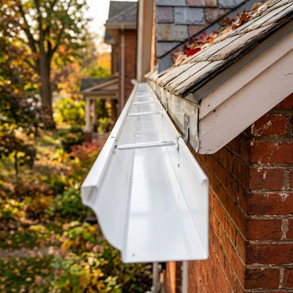 Same eavestrough cleared and flushed
