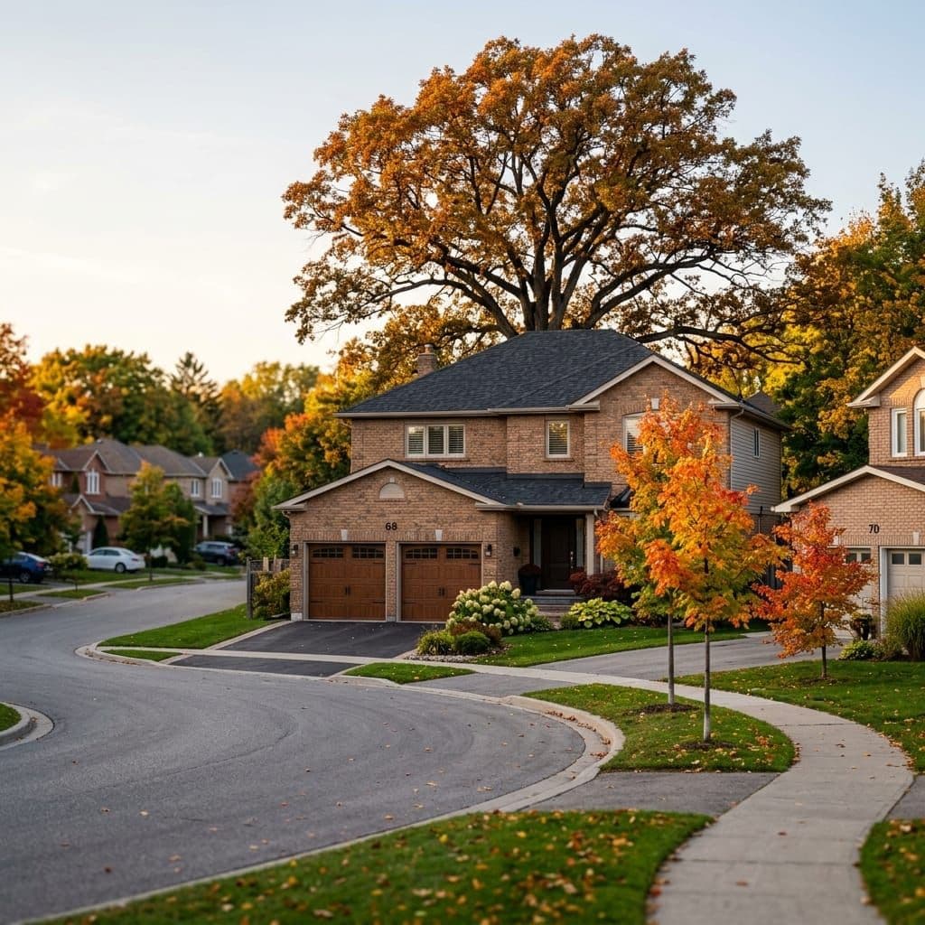 Mississauga two-storey home in a treed subdivision